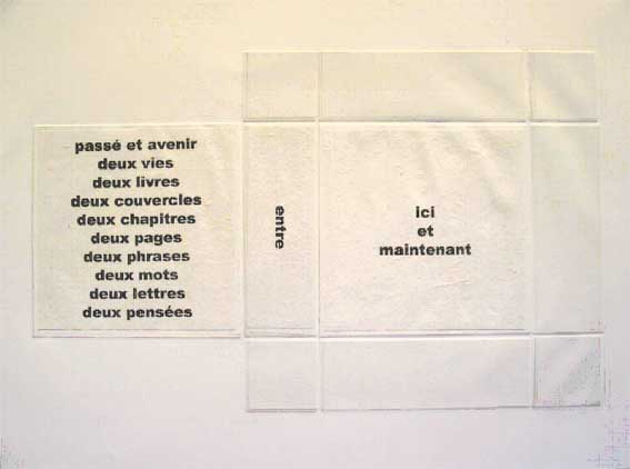 livre d'artiste (intérieur) eau forte, vernis mou, aquatinte 2005